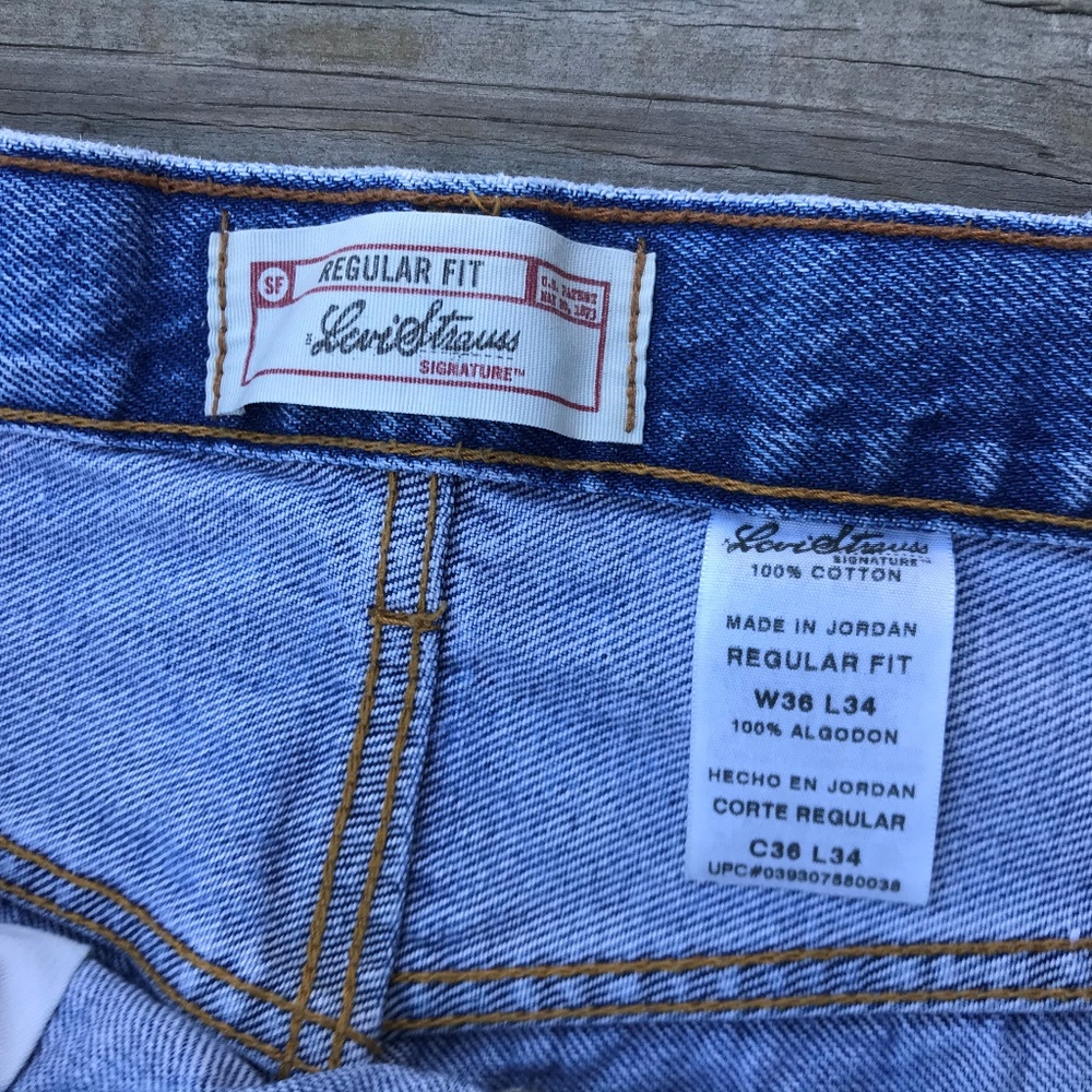 Levis Men Jeans Blue LeviStrauss Denim Cotton Regu - Picture 4 of 8